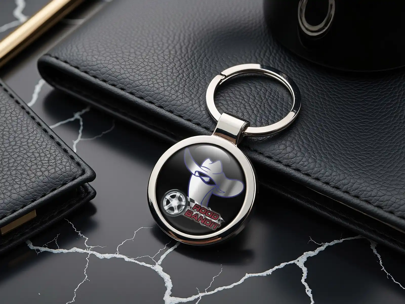 Personalised Keychain Steel Glossy Design